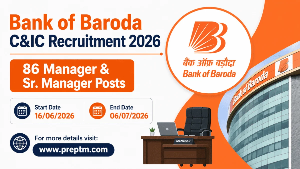 Bank of Baroda C&IC Recruitment 2026: 86 Manager & Sr. Manager Posts